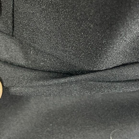 C/MEO Collective Flared Pants Womens Medium Black Cotton Ruffle Trim Cropped - Picture 9 of 16